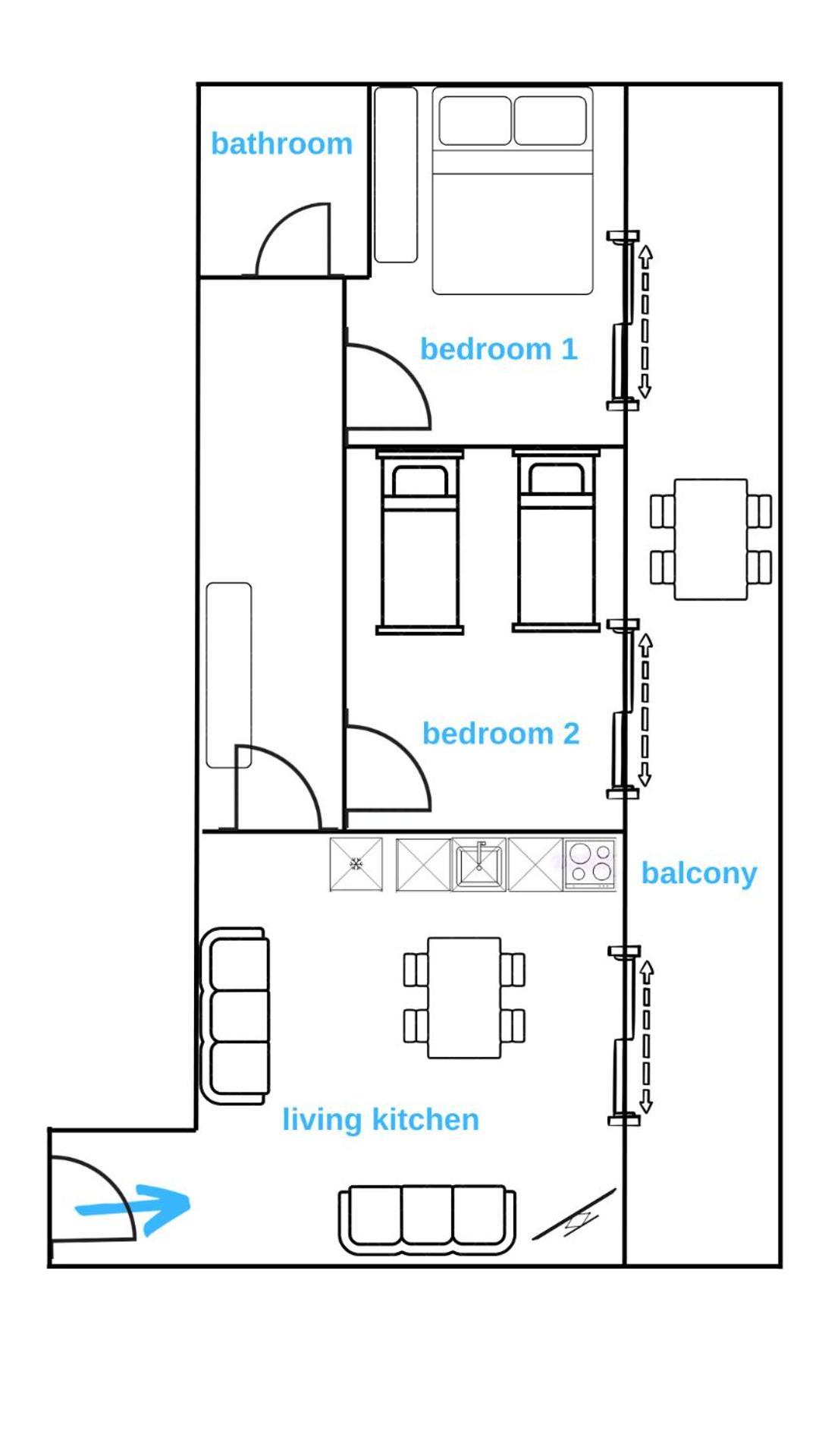 Sarah'S Apartments - 5 Min Walk To Beaches & Boulevard - Big Balcony! Sarandë 外观 照片
